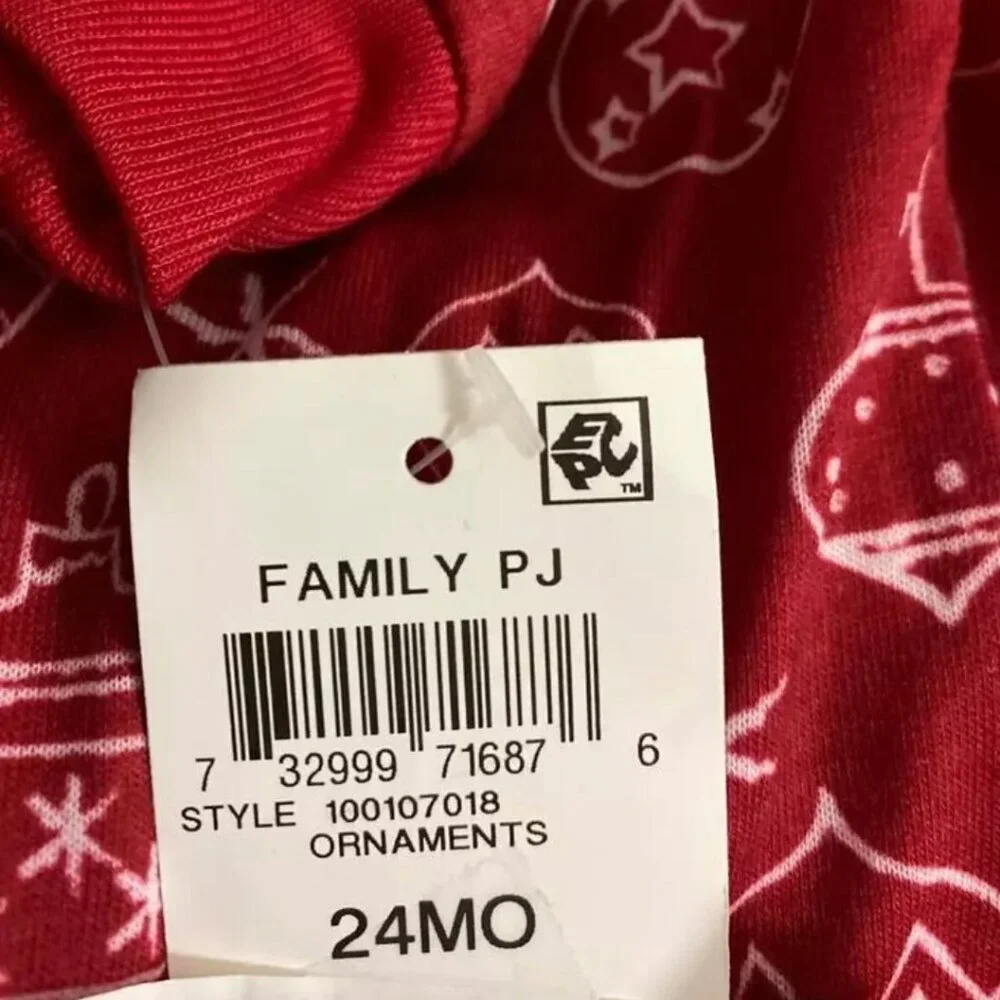NWT Baby Pajamas One Piece Pajama, ORNAMENTS, 24MO